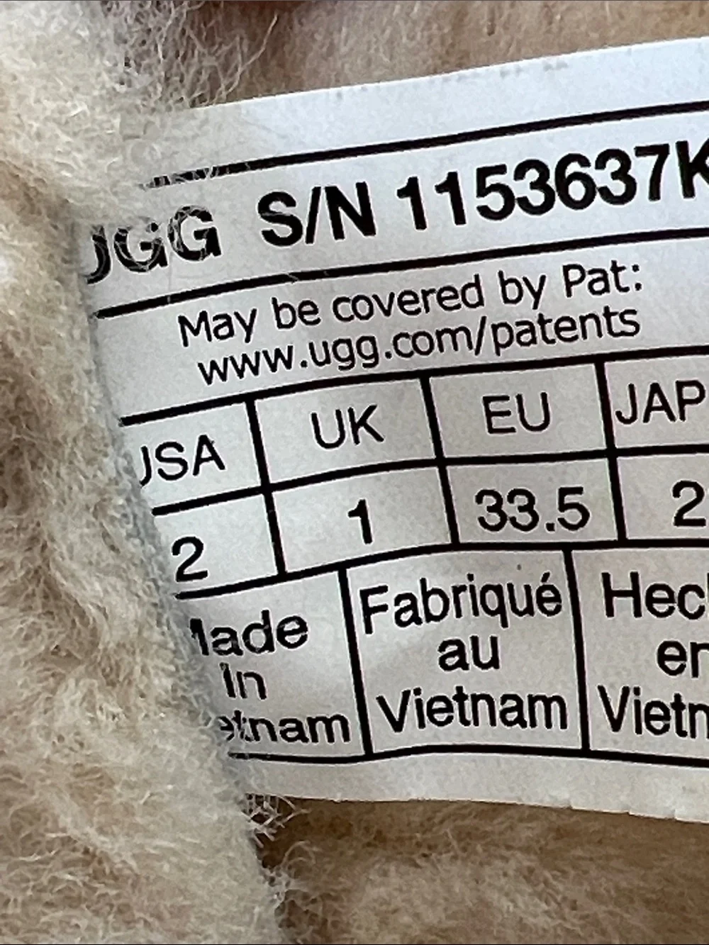 Ugg Saniya Mini Size 2